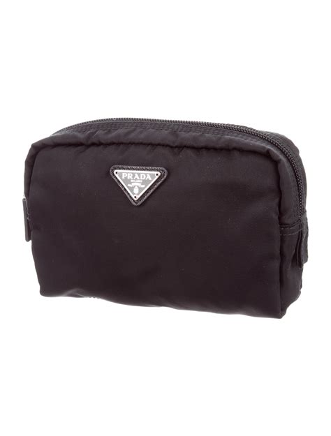 prada small cosmetic pouch|prada tessuto nylon pouch.